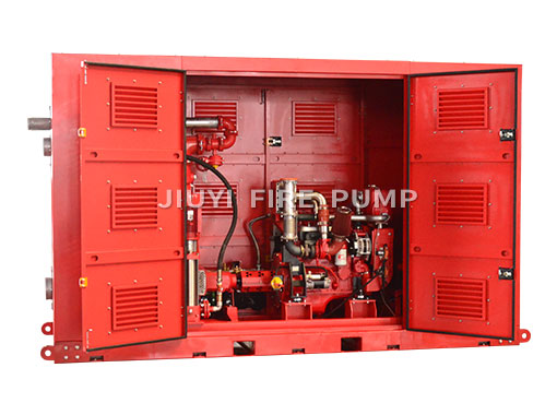 JIUYI Enclosed Diesel engine Fire Pump Packages