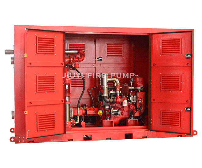 JIUYI Enclosed Diesel engine Fire Pump Packages