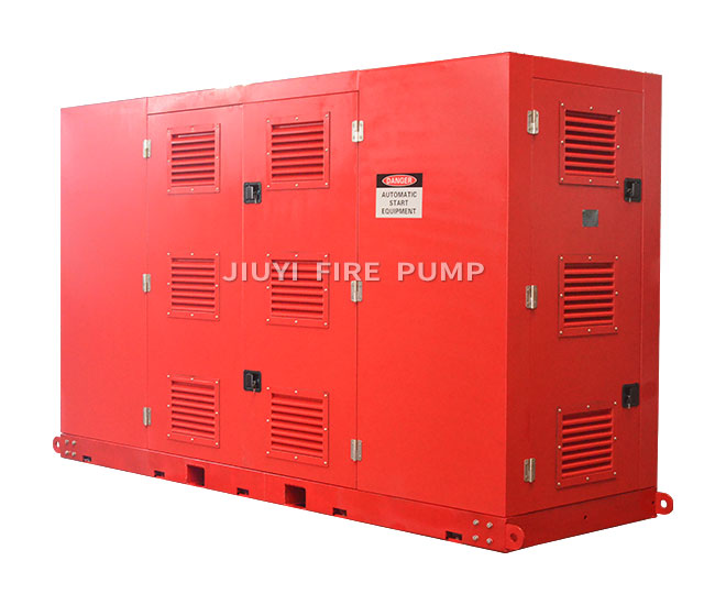 JIUYI Enclosed Diesel engine Fire Pump Packages